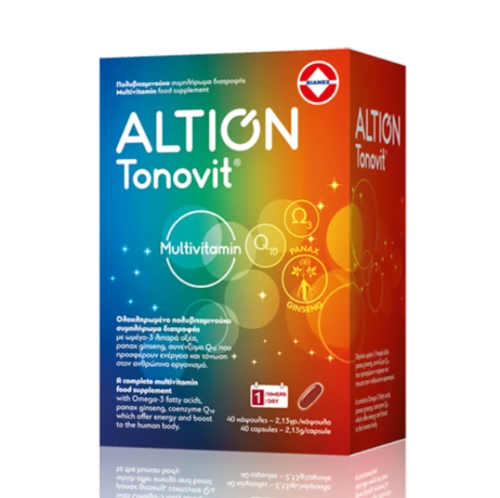 Altion Tonovit Multivitamin Πολυβιταμινούχο Συμπλήρωμα, 40Μαλακές Κάψουλες