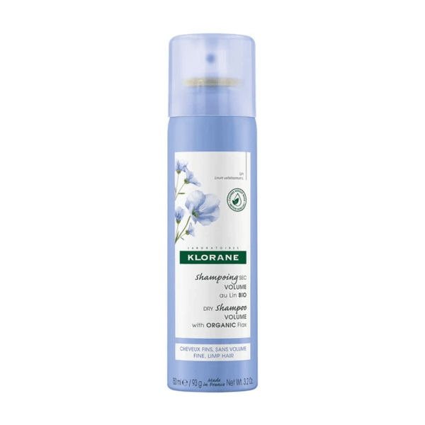 Klorane Linum Dry Shampoo Volume with Organic Flax Ξηρό Σαμπουάν για Όγκο με Ίνες Βιολογικού Λιναριού, 150ml