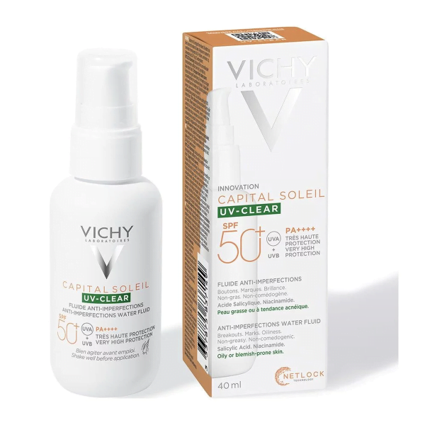 Vichy Αντηλιακό Προσώπου Κατά Ατελειών SPF50+, 40ml