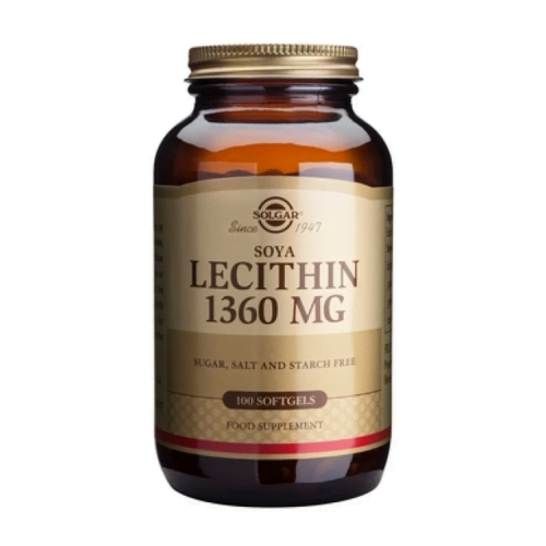 Solgar Lecithin 1360mg Έλεγχος Βάρους, 100Μαλακές Κάψουλες