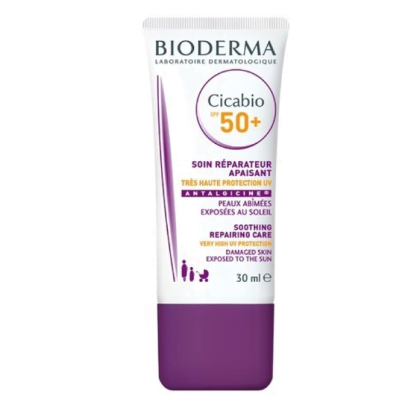 Bioderma Cicabio Αντηλιακή Κρέμα Προσώπου/Σώματος SPF50+, 30ml