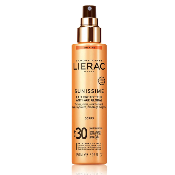 Lierac Sunissime Lait Protecteur Energisant Anti-Age Global Corps SPF30, 150ml