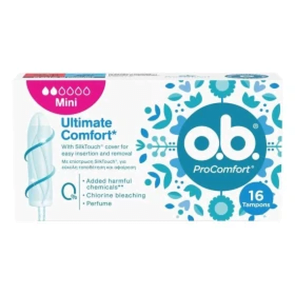 OB ProComfort Mini Ταμπόν Μικρής Ροής, 16Τεμάχια