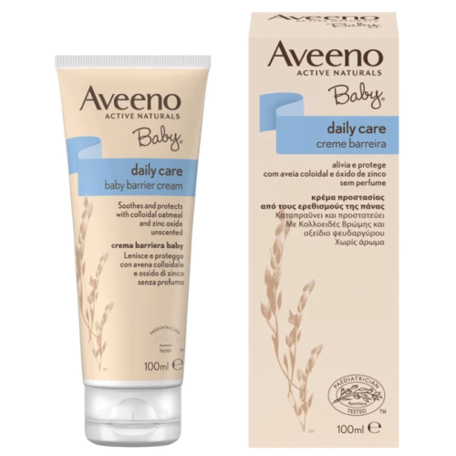 Aveeno Baby Daily Care Barrier Cream Κρέμα Προστασίας από τους Ερεθισμούς Πάνας, 100ml