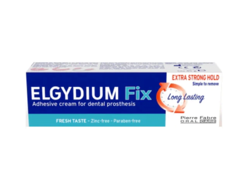 Elgydium Fix Extra Strong Hold Στερεωτική Κρέμα Για Τεχνητές Οδοντοστοιχίες Πολύ Δυνατή Συγκράτηση, 45gr