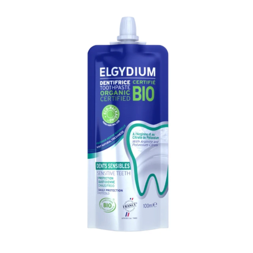 Elgydium Organic Sensitive Bio Βιολογική Οδοντόκρεμα Για Ευαίσθητα Δόντια, 100ml