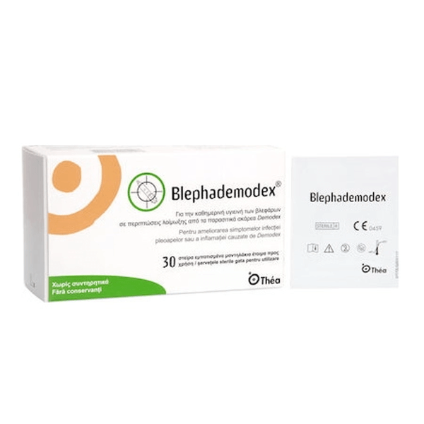 Thea Blephademodex Eye Wipes Υγρά Μαντηλάκια Για τα Βλέφαρα, 30 Τεμάχια