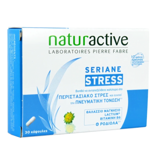 Naturactive Seriane Stress Συμπλήρωμα Διατροφής για το Άγχος, 30 Κάψουλες