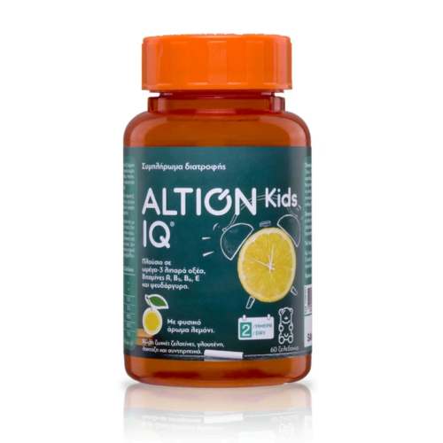 Altion Kids IQ Συμπλήρωμα Διατροφής Ω3 Λιπαρά Οξέα Για Καλή Λειτουργία του Νευρικού Συστήματος, 60 Ζελεδάκια