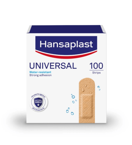 Hansaplast Universal Family Pack Αδιάβροχα Αυτοκόλλητα Επιθέματα 1.9x7.2cm, 100 Τεμάχια
