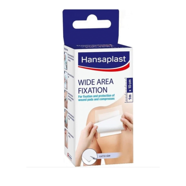 Hansaplast Wide Area Fixation Ταινία Στερέωσης Μεγάλης Επιφάνειας 1m x 10cm, 1τμχ