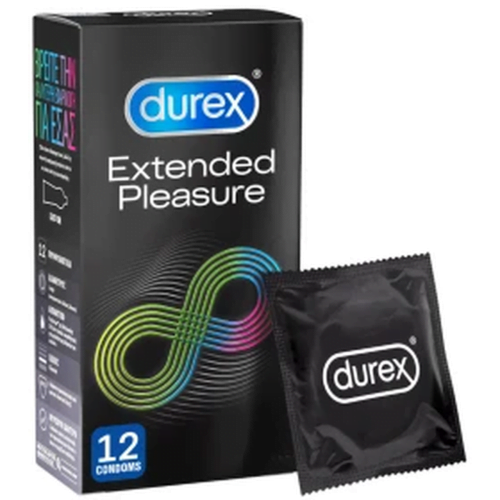 Durex Extended Pleasure Προφυλακτικά, 12Τεμάχια