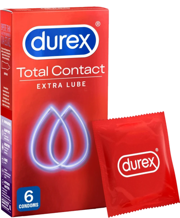 Durex Total Contact Εξαιρετικά Λεπτά Προφυλακτικά , 6Τεμάχια