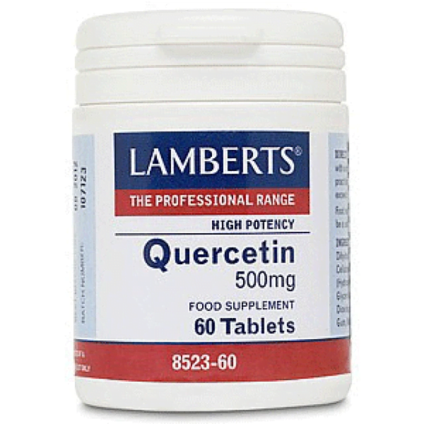 Lamberts Quercetin 500mg Ισχυρή Αντιοξειδωτική Δράση, 60Δισκία