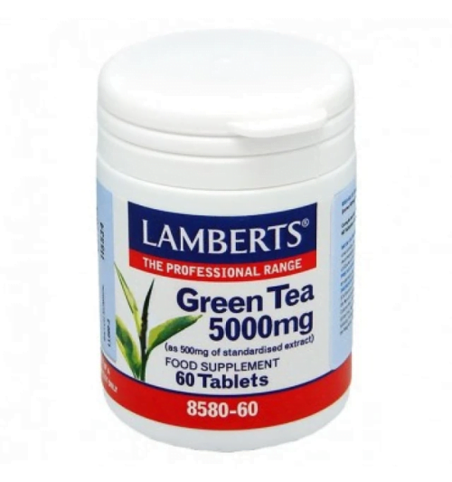 Lamberts Green Tea 5000mg Αντιοξειδωτική Δράση, 60Δισκία