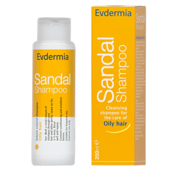 Evdermia Sandal Shampoo Σαμπουάν για Λιπαρά Μαλλιά, 250ml