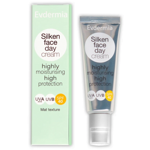 Evdermia Silken Face Day Cream SPF40 Ενυδατική Αντηλιακή Κρέμα Προσώπου, 50ml