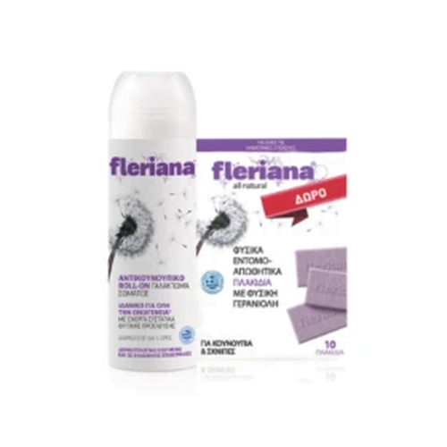 Fleriana Roll On Αντικουνουπικό Γαλάκτωμα Σώματος, 100ml & Δώρο