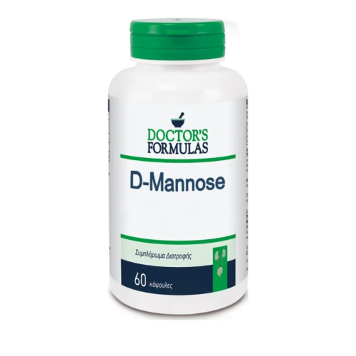 Doctor's Formulas D-Mannose Συμπλήρωμα Διατροφής Για το Ουροποιητικό Σύστημα, 60 Κάψουλες