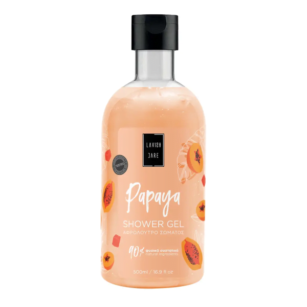 Lavish Care Shower Gel Papaya Αφρόλουτρο Με Άρωμα Παπάγια, 500ml