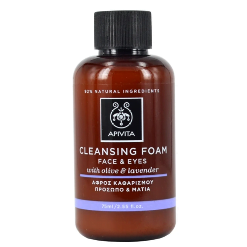 Apivita Cleansing Αφρός Καθαρισμού Προσώπου/Ματιών, 75ml