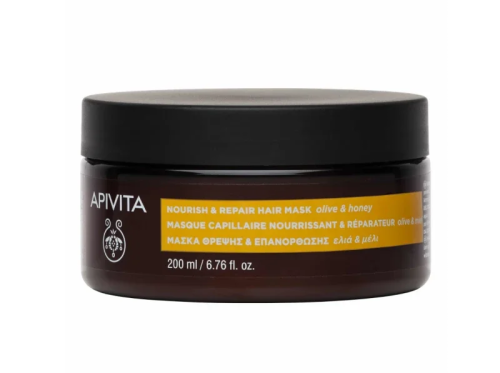 Apivita Nourish & Repair Μάσκα Θρέψης Ελιά & Μέλι, 200ml