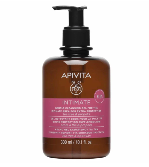 Apivita Intimate Απαλό Gel Καθαρισμού Tea Tree & Πρόπολη, 300ml