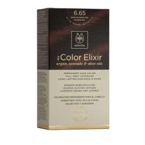 Apivita My Color Elixir Μόνιμη Βαφή Μαλλιών No 6.65 Έντονο Κόκκινο, 1 τεμάχιο