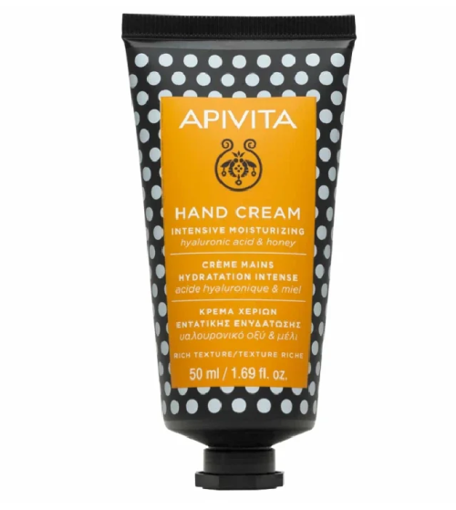 Apivita Hand Cream Κρέμα Χεριών Υαλουρονικό Οξύ & Μέλι, 50ml