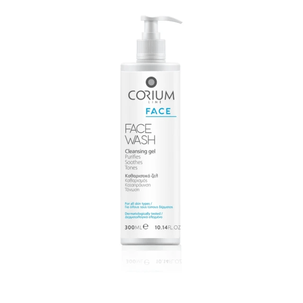 Corium Gel Καθαρισμού Προσώπου, 300ml