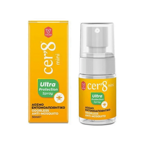Cer' 8 Mini Ultra Spray Άοσμο Εντομοαπωθητικό, 30ml