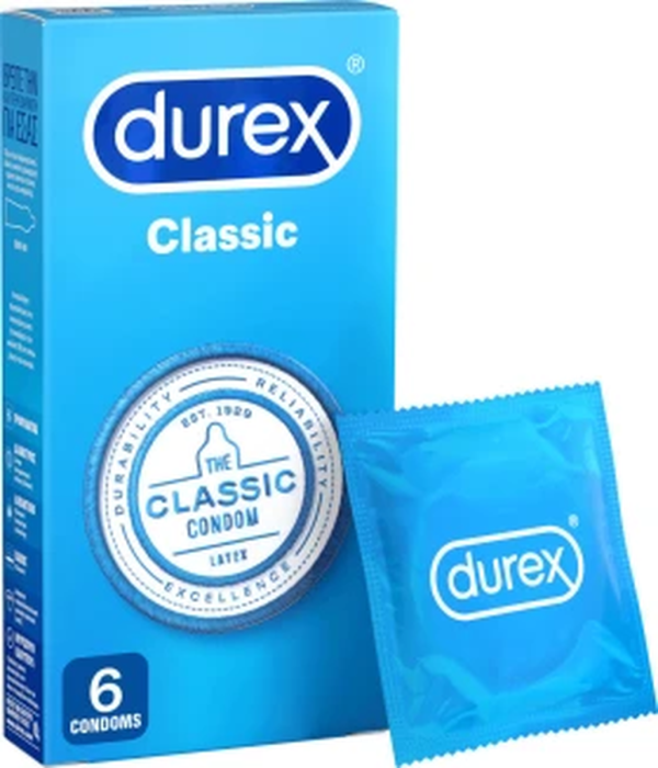 Durex Classic Προφυλακτικά, 6Τεμάχια