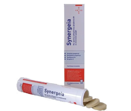 Cross Pharmaceuticals Synergeia Flavonoids Συμπλήρωμα Διατροφής για Πρησμένα Κουρασμένα Πόδια, 20 Αναβράζοντα Δισκία