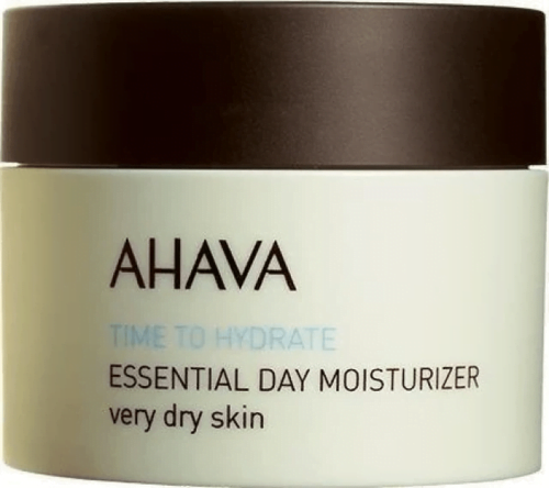 Ahava Time To Hydrate Essential Day Moisturizer Cream Very Dry Skin Ενυδατική Κρέμα Ημέρας Πολύ Ξηρές Επιδερμίδες, 50ml