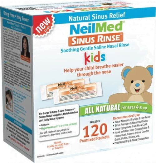 NeilMed Sinus Rinse Pediatric Ανταλλακτικά ρινικών πλύσεων για παιδιά, 120 Φακελίσκοι