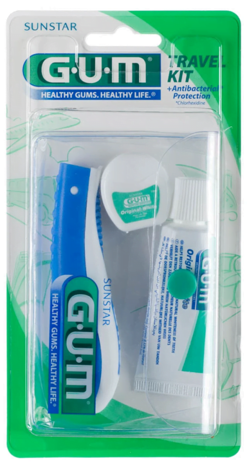 GUM Travel Kit Brush (156) Σετ Ταξιδιού Στοματικής υγιεινής, 1 Τεμάχιο