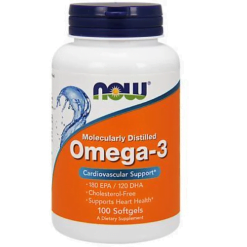 Now Foods Omega 3 Συμπλήρωμα Διατροφής Λιπαρών Οξέων, 100 Μαλακές Κάψουλες