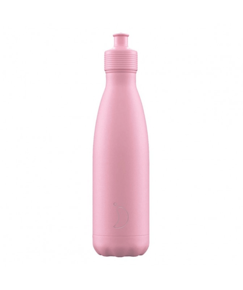 Chilly's Sport Bottle Pastel Pink Ανοξείδωτος Θερμός Για Υγρά, 500ml