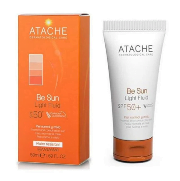 Atache Αντιηλιακή Προσώπου Κανονικές/Μικτές SPF50+, 50ml