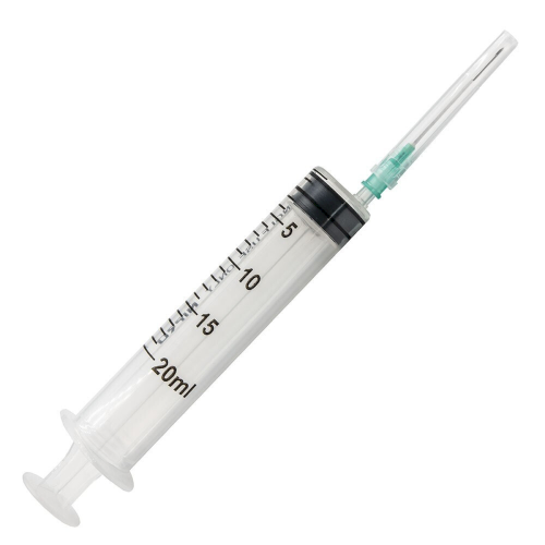 Nipro Syringe Σύριγγα με Βελόνα 20ml 21G, 1 Τεμάχιο