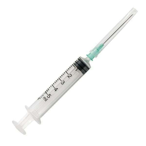 Nipro Syringe Σύριγγα με Βελόνα 5ml 21G, 1 Τεμάχιο