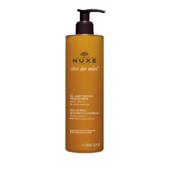 Nuxe Gel Lavant Αφρόλουτρο Καθαρισμού Προσώπου & Σώματος, 400ml