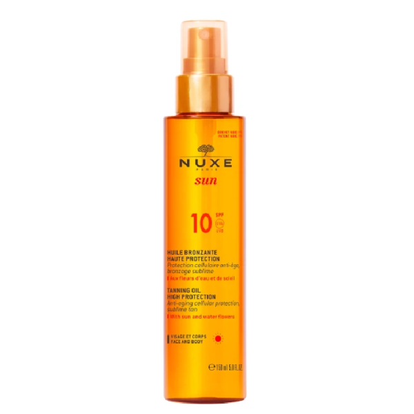 Nuxe Sun Λάδι Μαυρίσματος SPF10, 150ml