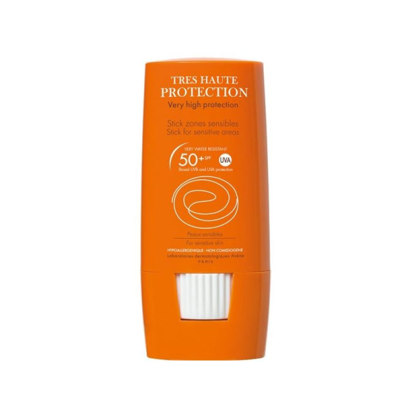 Avene Αντηλιακό Στικ Ευαίσθητες Ζώνες SPF50+, 8gr