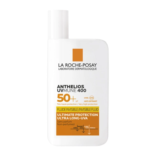 La Roche Posay Anthelios Uvmune 400 SPF50+ Fluide Invisible Αντηλιακή Κρέμα Προσώπου, 50ml