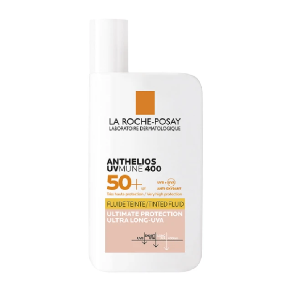 La Roche Posay Anthelios Uvmune 400 Spf 50+ Tinted Fluide Invisible Αντηλιακή Κρέμα Προσώπου με Χρώμα 50ml