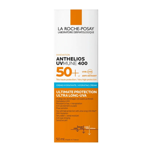 La Roche Posay Anthelios Uvmune 400 Hydrating Cream Αντηλιακή Ενυδατική Κρέμα Προσώπου με Άρωμα SPF50+, 50ml