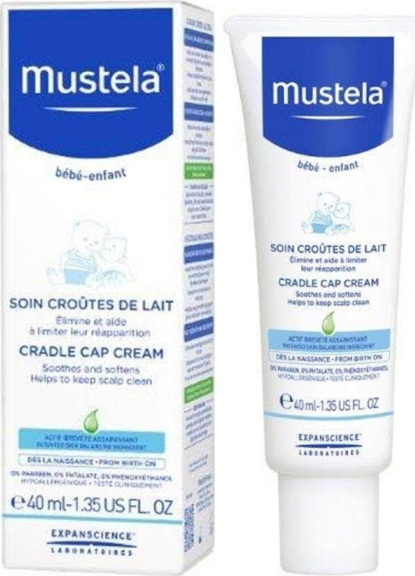 Mustela Cradle Cap Cream Κρέμα για τη Νινίδα, 40ml