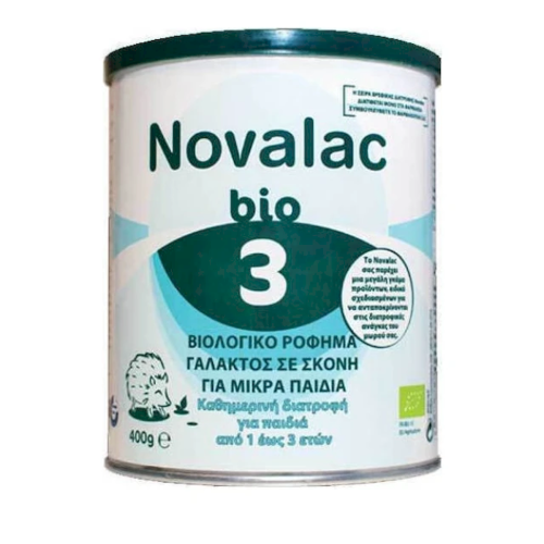 Novalac Bio 3 Βιολογικό Γάλα σε Σκόνη για Παιδιά από 1 έως 3 Ετών, 400gr