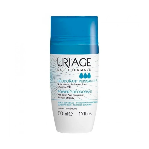 Uriage Deodorant Puissance 3 Υποαλλεργικό Αποσμητικό Roll On, 50ml